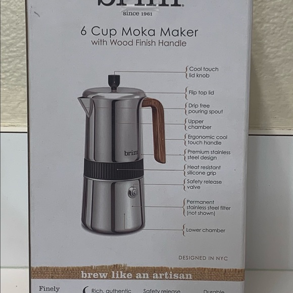 Brim | Kitchen | Brim Moka Maker Brand 